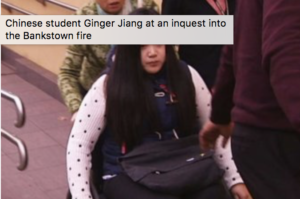 Chinese girl is sitting in wheelchair