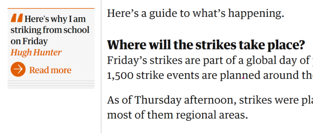 the Guardian quotes others words to provide deep information