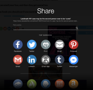 Screen Shot of shared social media platforms. Source: new scientist.com