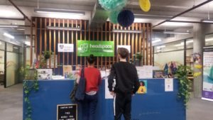 Patients checking in at the headspace Camperdown reception, the headspace center is always busy during opening hours.