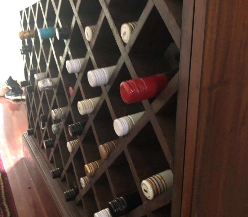 A cupboard of my wine collection