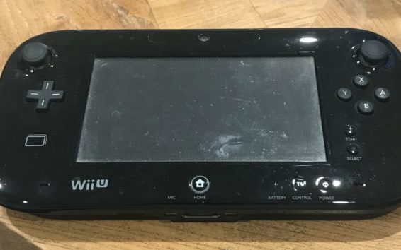 Wii U controller on a table