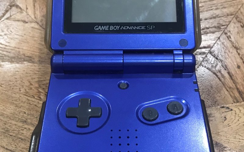 Game Boy Advance on a table