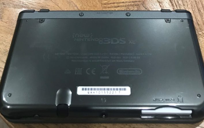 Nintendo 3DS XL on a table