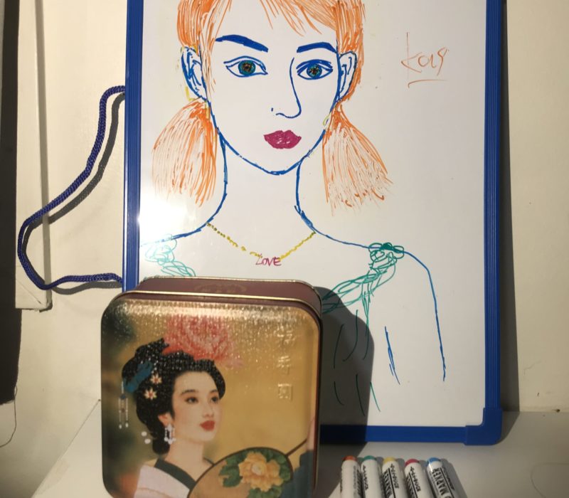 my portrait, mooncake box from USYD