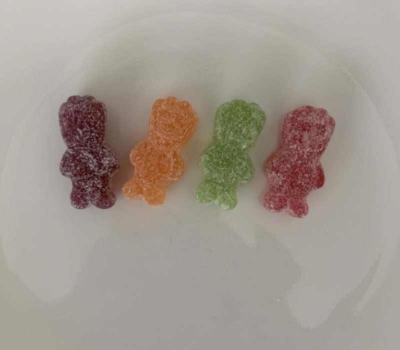 Four sour patch kids