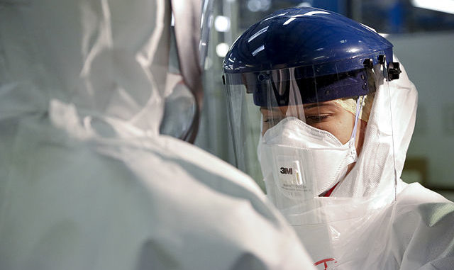 Doctor in personal protective equipment