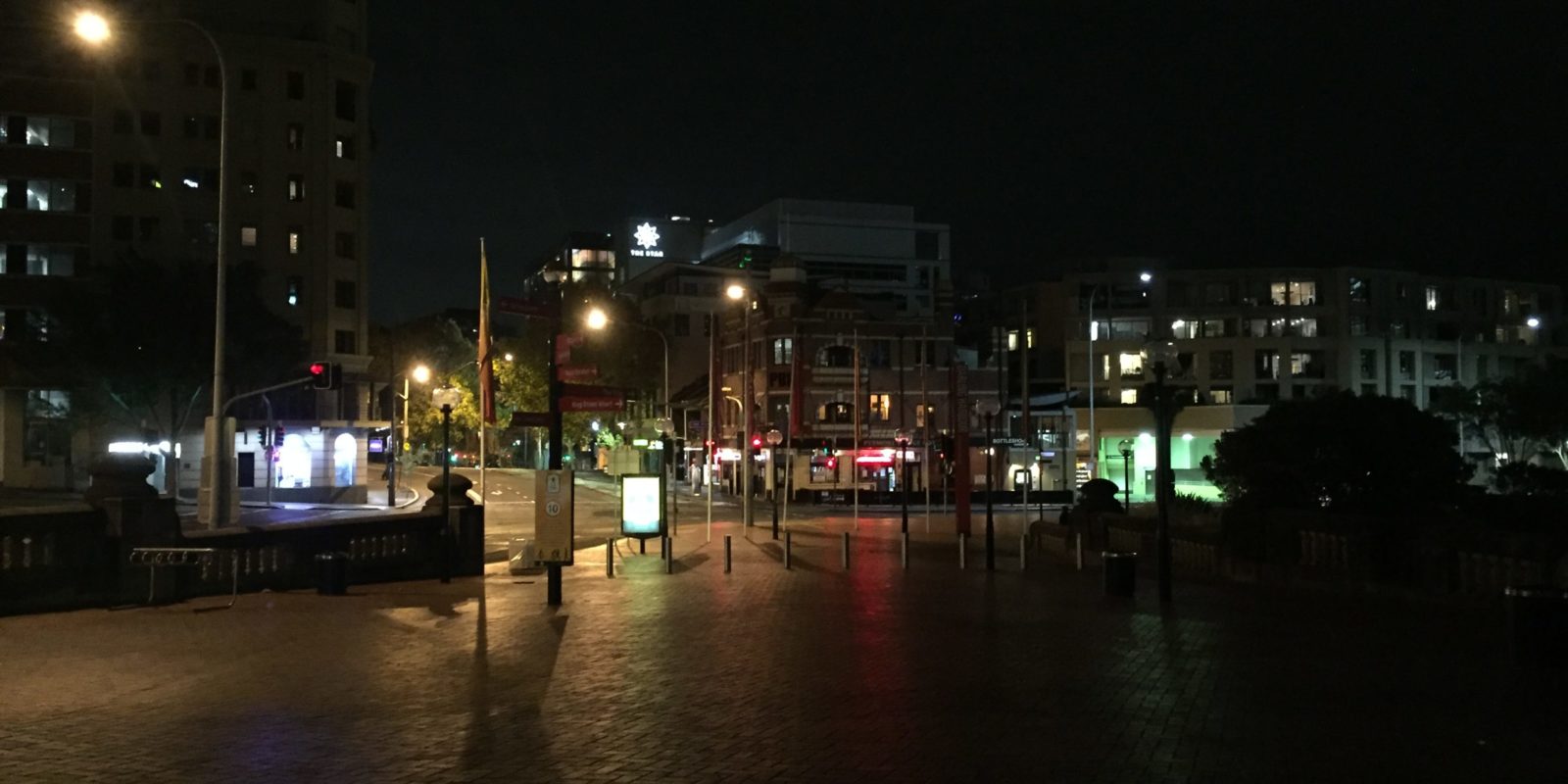 Empty street in Sydney