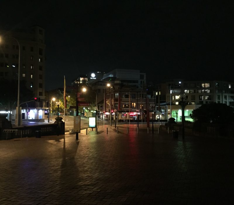 Empty street in Sydney