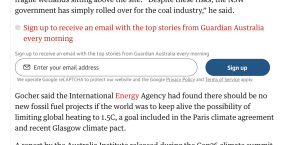 Screenshot The Guardian Advertising