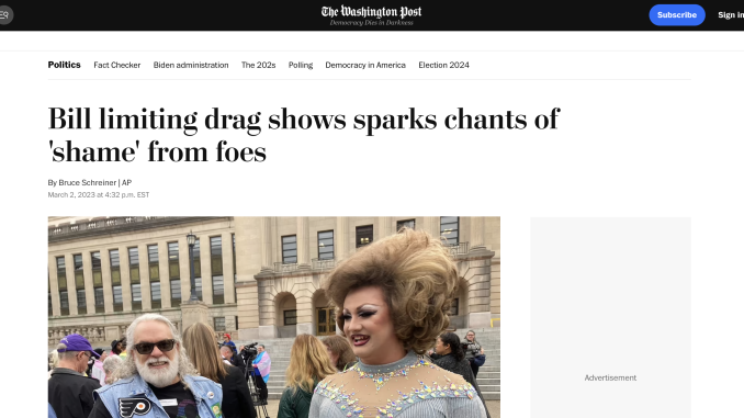 The WP_Bill ban drag show