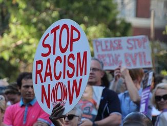 Anti-racism campaign (One Love Australia). Image: Takver from Australia / CC BY-SA