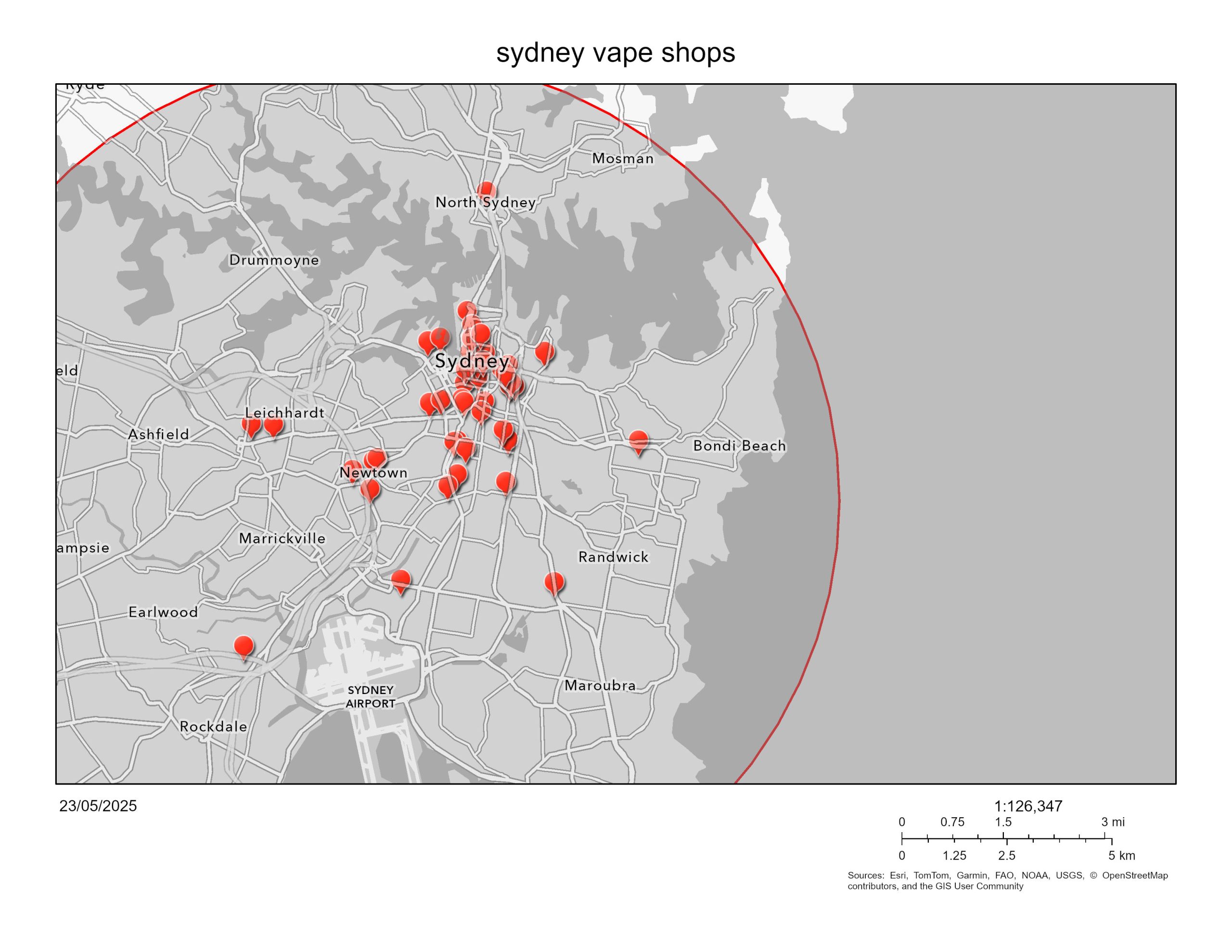 vape shop map