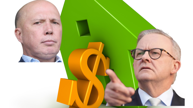 Peter Dutton and Anthony Albanese debate housing crisis during election