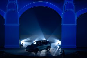 the scene of the fresh new Chinese EV showed in the stage