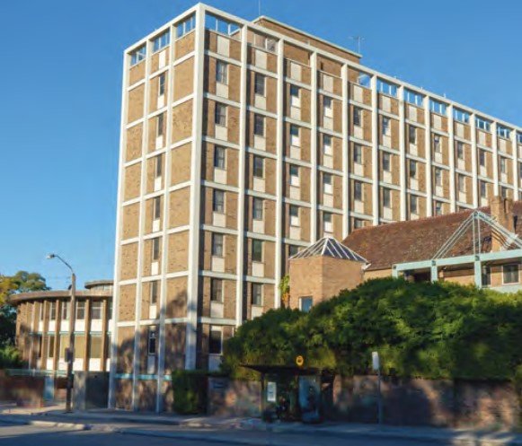 This image shows the closed international student house at the University of Sydney.